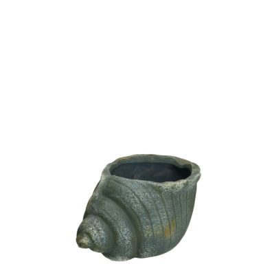 Keramiek schelp blauw 18x11,5 ES9cm Keramiek schelp blauw 18x11,5 ES9cm