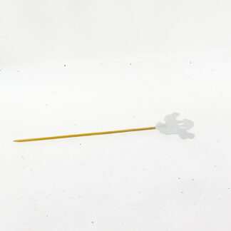 Spook vilt 7x6cm wit op steker 20cm (160.0063)