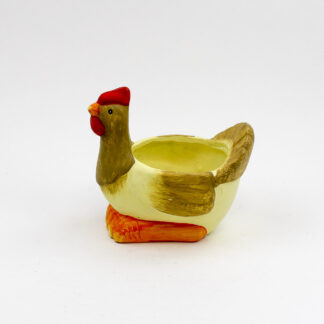 Keramiek kip licht geel ES10,5cm