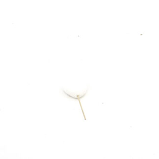 Heart white D7 with RED hearts on stick 9cm