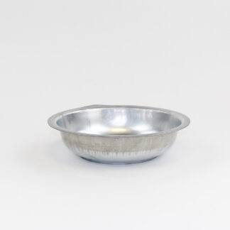 Zinken schaal rond naturel D32 H9,5cm