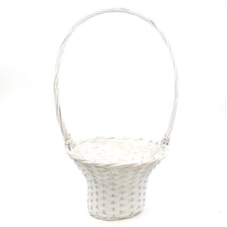 Hengselmand spaanhout wit D31 H20/60 B16cm