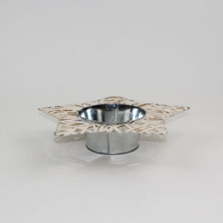 Plateau ster wilg wit D32 (inner 13,5) H7cm