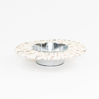 Plateau rond met wilg wit D30 (14) H7cm