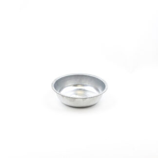 Zinken schaal rond naturel D22 H7cm