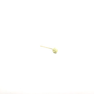 Ei 3x4 licht geel met bruine stippen op steker 10cm (2000pcs./box)