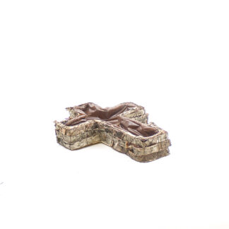Kruis bark naturel schors 40x30 H9cm