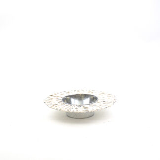 Plateau rond met wilg wit D30 (14) H7cm
