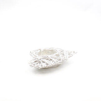 Mand wilg hart wit 30x30 H7 B13cm