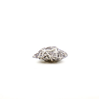 Mand wilg hart grijs 25x25 H7 B13cm