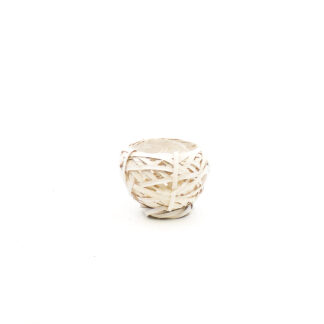 Bolmand spaanhout wit D15cm (midden), top D10,5cm