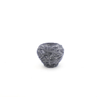 Bal spaanhout grijs D19 (gat 12,5) H15 B11cm