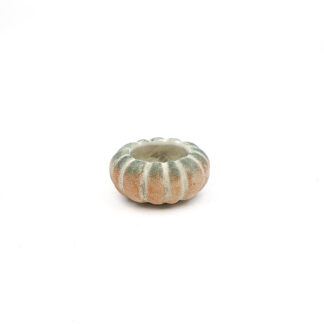 Keramiek/cement pompoen rond D21 H10cm