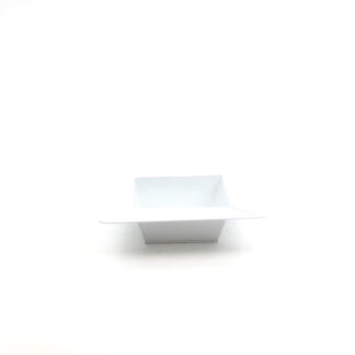 Plateau ijzer vierkant wit D25/14cm