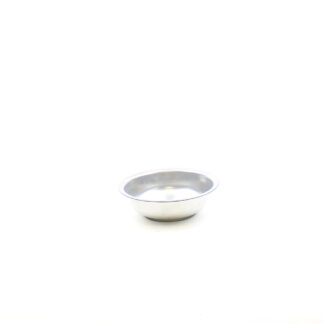 Zinken schaal rond naturel D22 H7cm