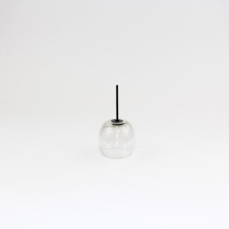 Ronde glasbal helder D8 H7 op steker 7,5cm