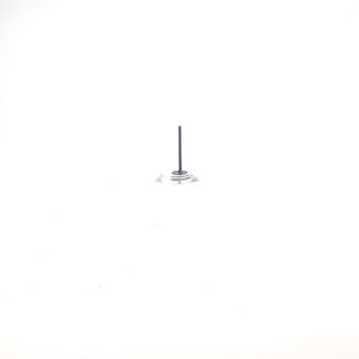 Ronde glasbal helder D10 H8 op steker 7,5cm