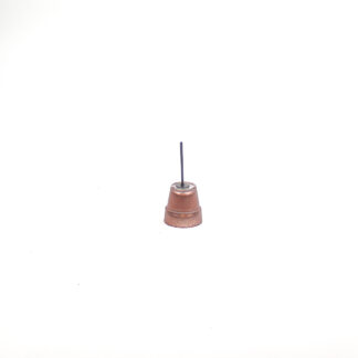 Glasscup pot bronze antique MATT on stick 8cm