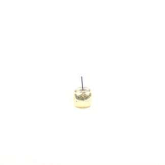 Ronde glasbal antiek goud D6,5 op steker 7,5cm