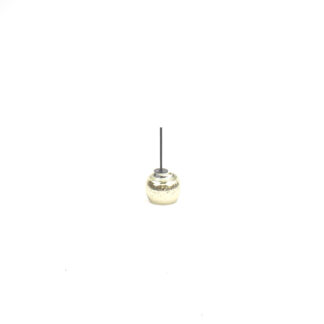 Glas ei antiek goud D6 H8 op steker 7,5cm