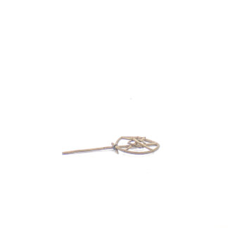 Houten hek rond D10 op steker 10cm