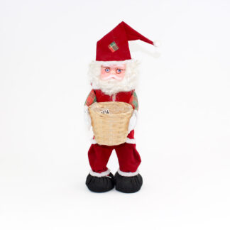 Kerstman H40cm met potmand