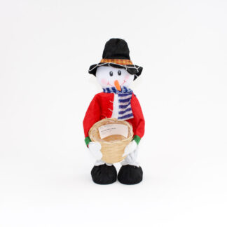 Sneeuwpop H40cm met potmand