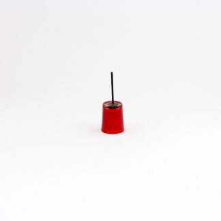 Glascup rood op steker 7,5cm (14)