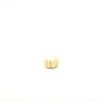 Pompoen bak wit mat D10,5cm met gat 5cm