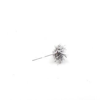 Bundel worteltak naturel/donker-bruin met sneeuw 8x3 op steker 8cm